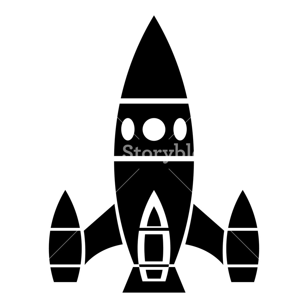 1000x1000 Rocket Ship Icon Simple Illustration Of Rocket Ship Vector Icon