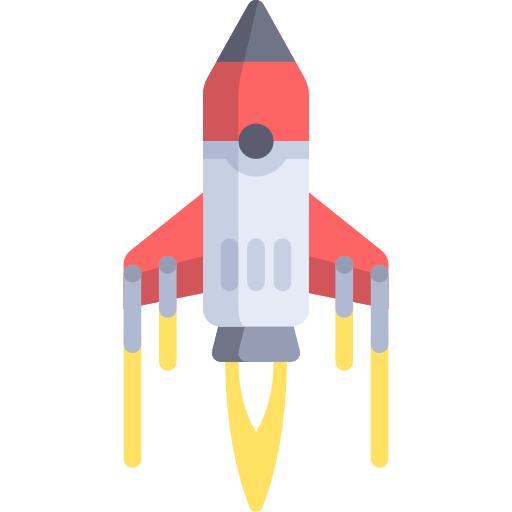 512x512 Rocket Ship Launch Icon Gaming Freepik