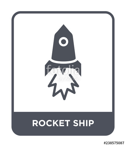 430x500 Rocket Ship Icon Vector Stock Image And Royalty Free Vector