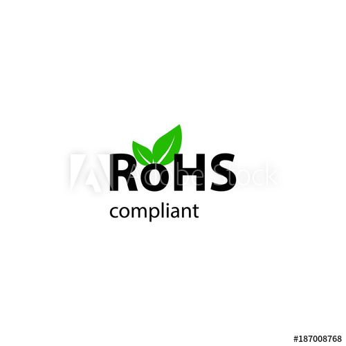 500x500 Rohs Sign Rohs Compliant Leaf Green