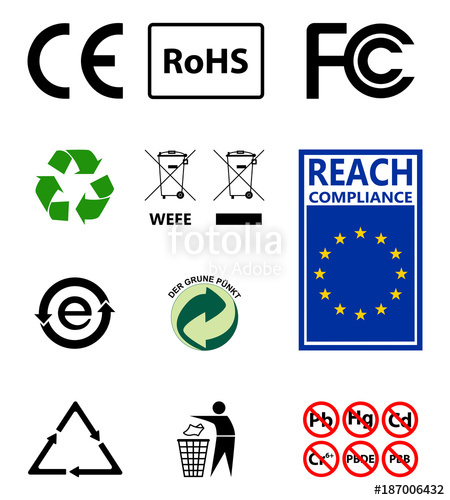450x500 Sign Of Recycling Environmental Protection Rohs Reach Sign Eu