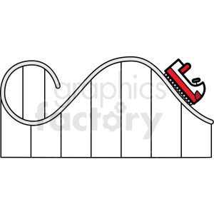 300x300 Carnival Roller Coaster Ride Icon Clipart Royalty Free Gif