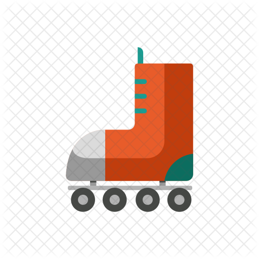 512x512 Roller Skate Icon Of Flat Style