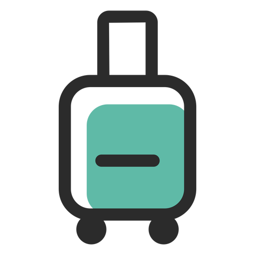512x512 Rolling Luggage Colored Stroke Icon