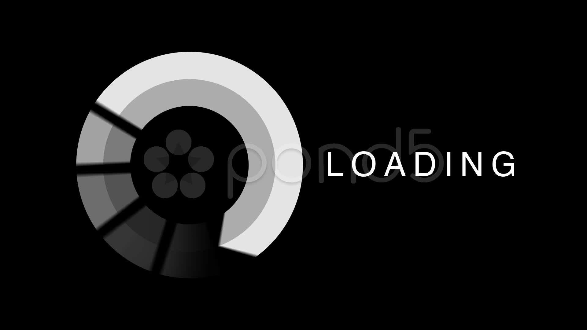1920x1080 Computer Loading Rolling Icon Stock Video
