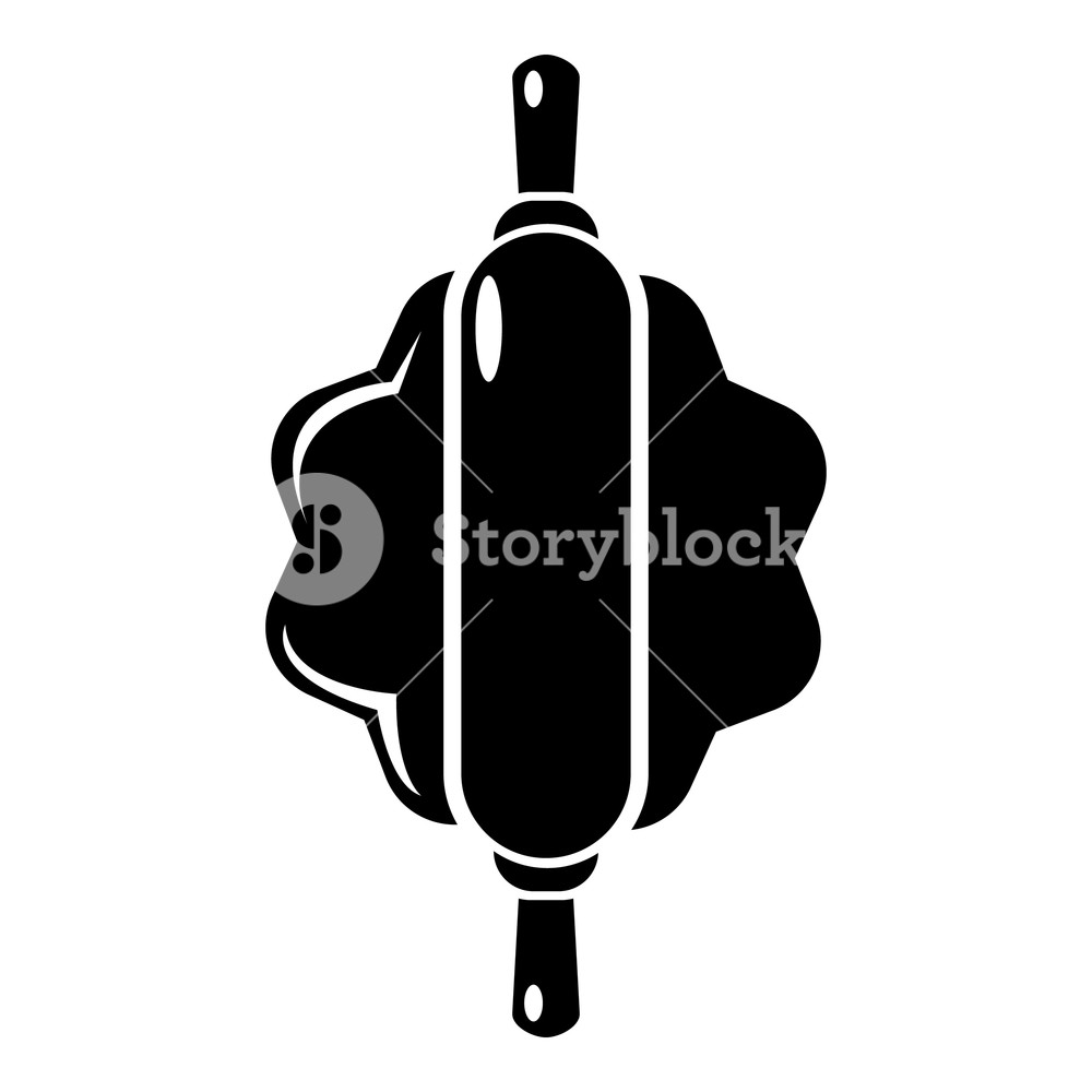 1000x1000 Dough Rolling Pn Simple Illustration Of Dough Rolling Pin