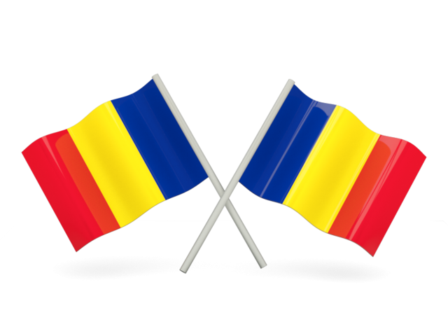640x480 Two Wavy Flags Illustration Of Flag Of Romania