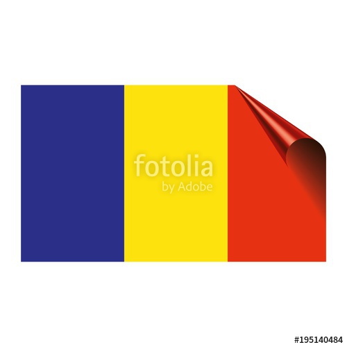 500x500 Flag Of Romania, Romania Flag, National And Flag Icon Stock Image
