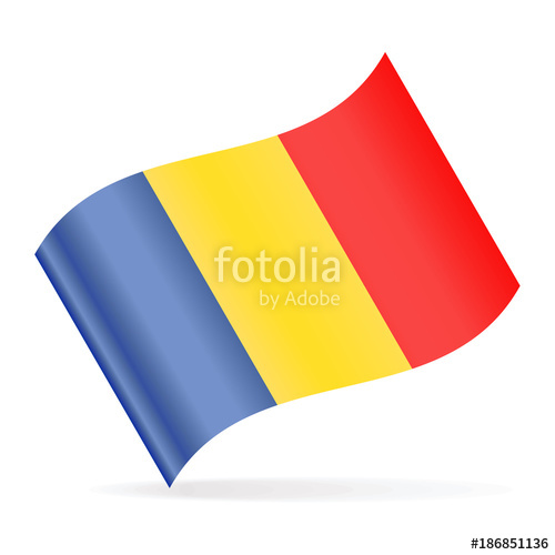 500x500 Romania Flag Vector Waving Icon Stock Image And Royalty Free