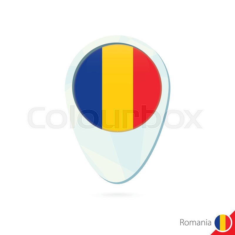800x800 Romania Flag Location Map Pn On Stock Vector Colourbox