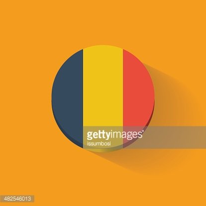 414x414 Round Icon With Flag Of Romania Premium Clipart