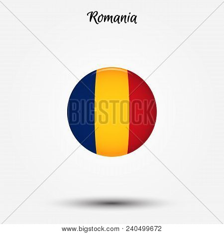 450x470 Flag Of Romania Icon Vector Illustration World Flag