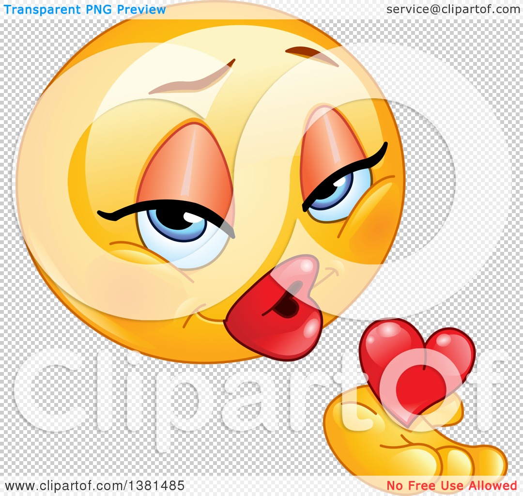 1080x1024 Clipart Of A Romantic Female Yellow Smiley Face Emoticon Emoji