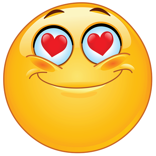 500x500 Romantic Smiley Love Smileys Smiley, Emoji Symbols, Smiley Emoji
