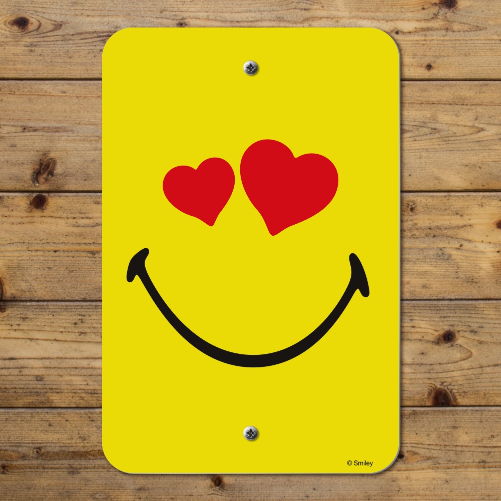 1001x1001 Smiley Smile Heart Eyes Love Romantic Yellow Face Home Business