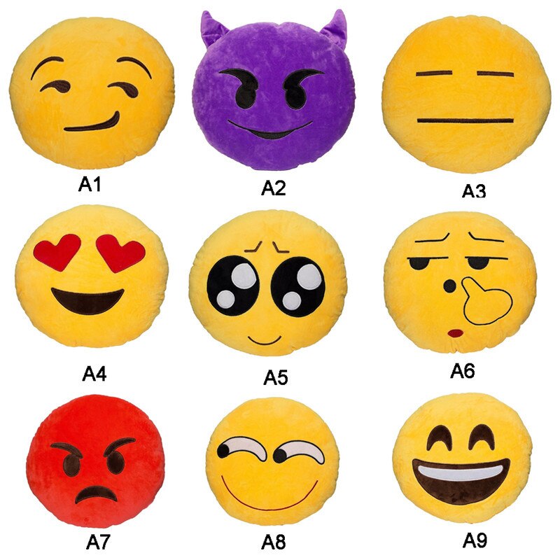 800x800 Cushion Emoji Pillow Qq Smiley Emotion Cushion For Sofa Car Seat