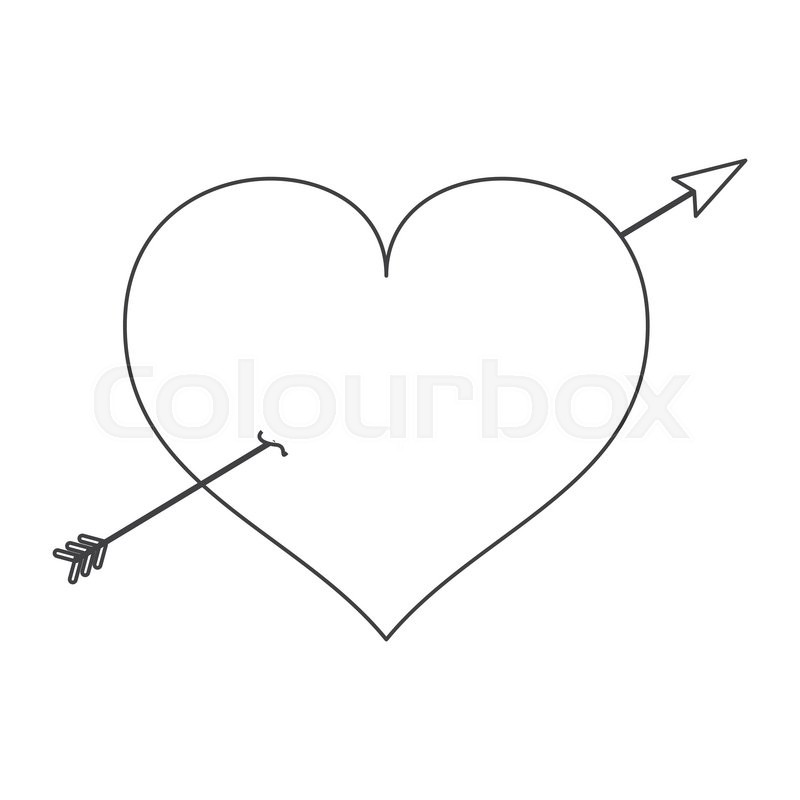 800x800 Love Heart Shape Romantic Icon Stock Vector Colourbox