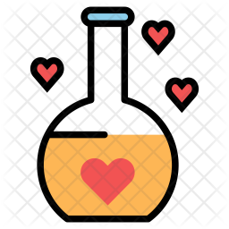 256x256 Romantic Icon Of Colored Outline Style