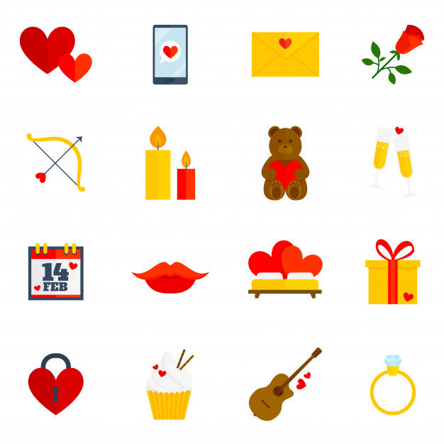 626x626 Romantic Icon Flat Vector Free Download