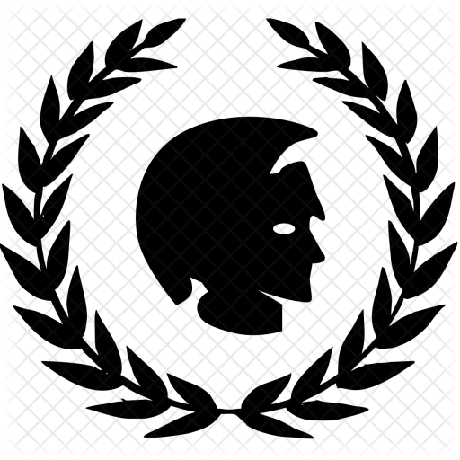 512x512 Laurels, Head, Rome, Soldier, History Icon Of Line Style