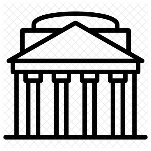 512x512 Pantheon Rome Icon Of Line Style