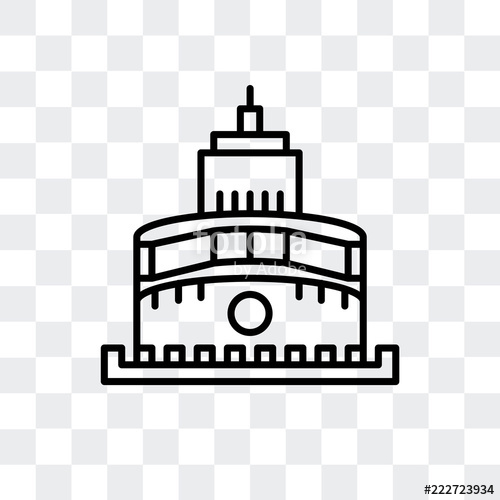 500x500 Castle Of The Holy Angel In Rome Icon Isolated On Transparent