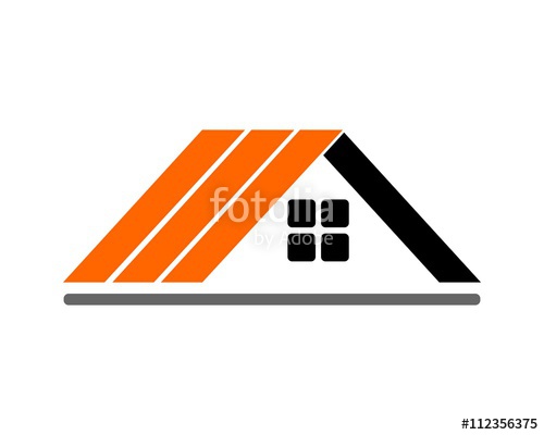 500x400 Home Roof Icon, On White Background Stock Image And Royalty Free