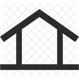256x256 Roof Icon Of Glyph Style