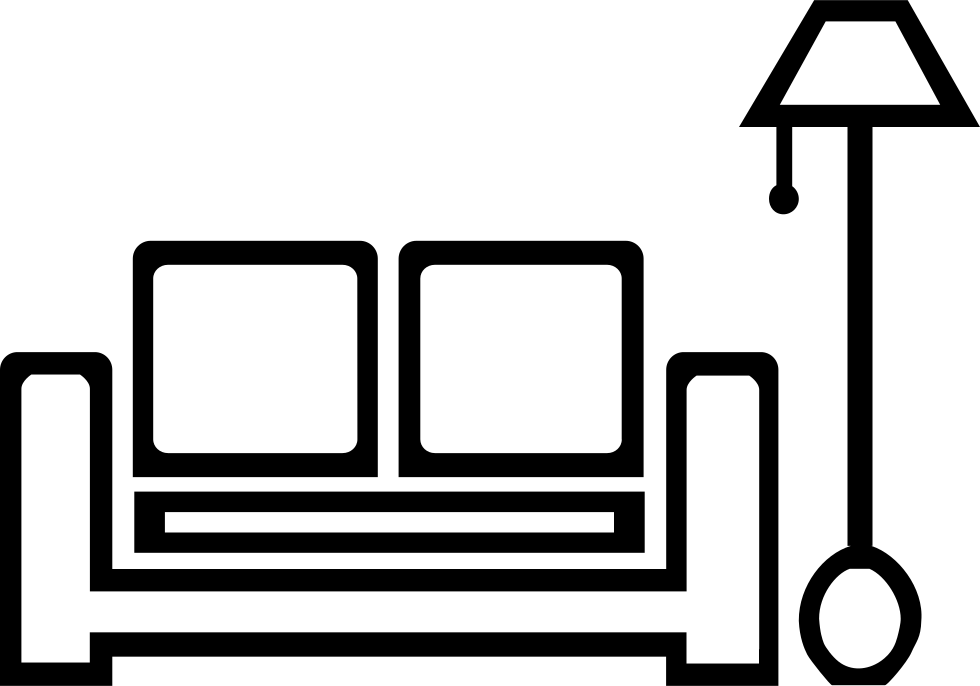 family sitting living room icon
