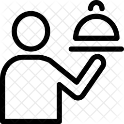 256x256 Room Service Icon Of Line Style