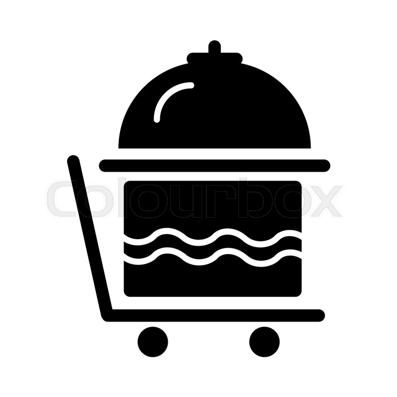 800x800 Breakfast Room Service Icon Vector, Stock Vector Colourbox