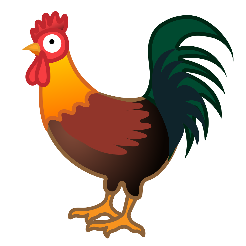1024x1024 Rooster Icon Noto Emoji Animals Nature Iconset Google