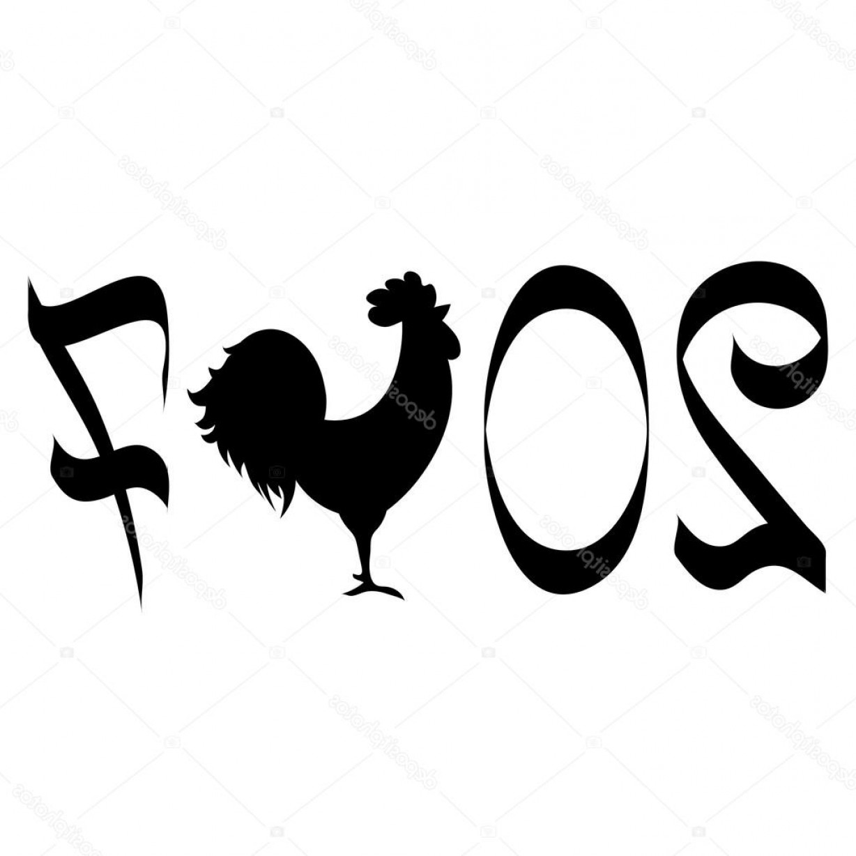 1228x1228 Stock Illustration Icon Fire Rooster Symbol Of Newwaysys