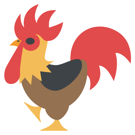 512x512 Rooster Emoji Vector Icon Free Download Vector Logos Art
