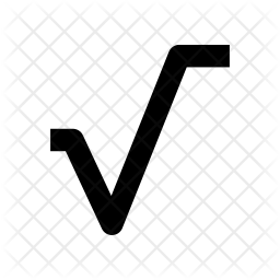 256x256 Square Root Icon Of Glyph Style