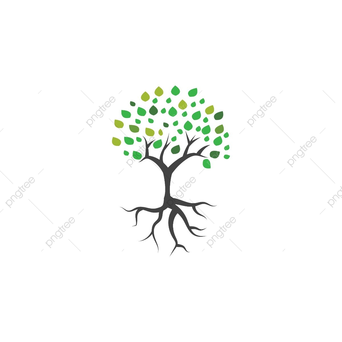 1200x1200 Tree And Root Logo Icon Vector Template, Icon, Logo, Symbol Png