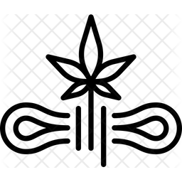 256x256 Cannabis Rope Icon Of Line Style