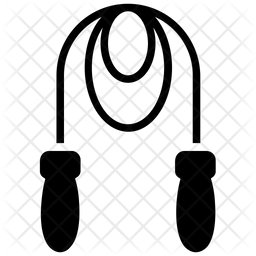 256x256 Skipping Rope Icon Of Glyph Style
