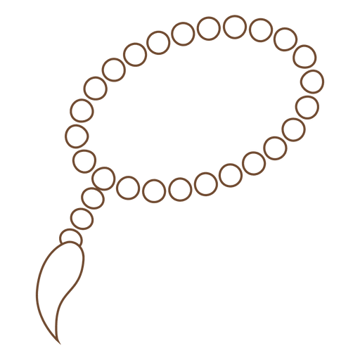 512x512 Tasbih Rosary Islam Stroke Icon