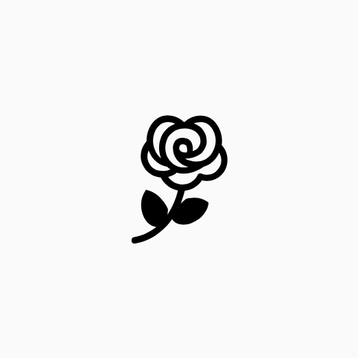 522x522 Rose Icon Logos Rose Icon, Rose Illustration, Logo Inspiration