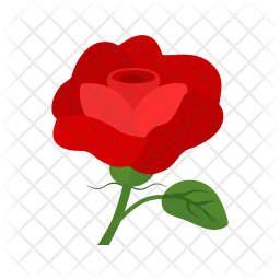 256x256 Rose Icon Of Flat Style