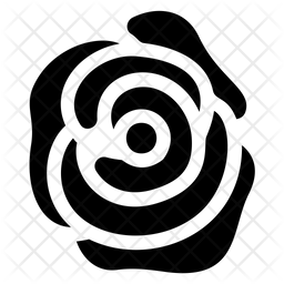 256x256 Rose Icon Of Glyph Style