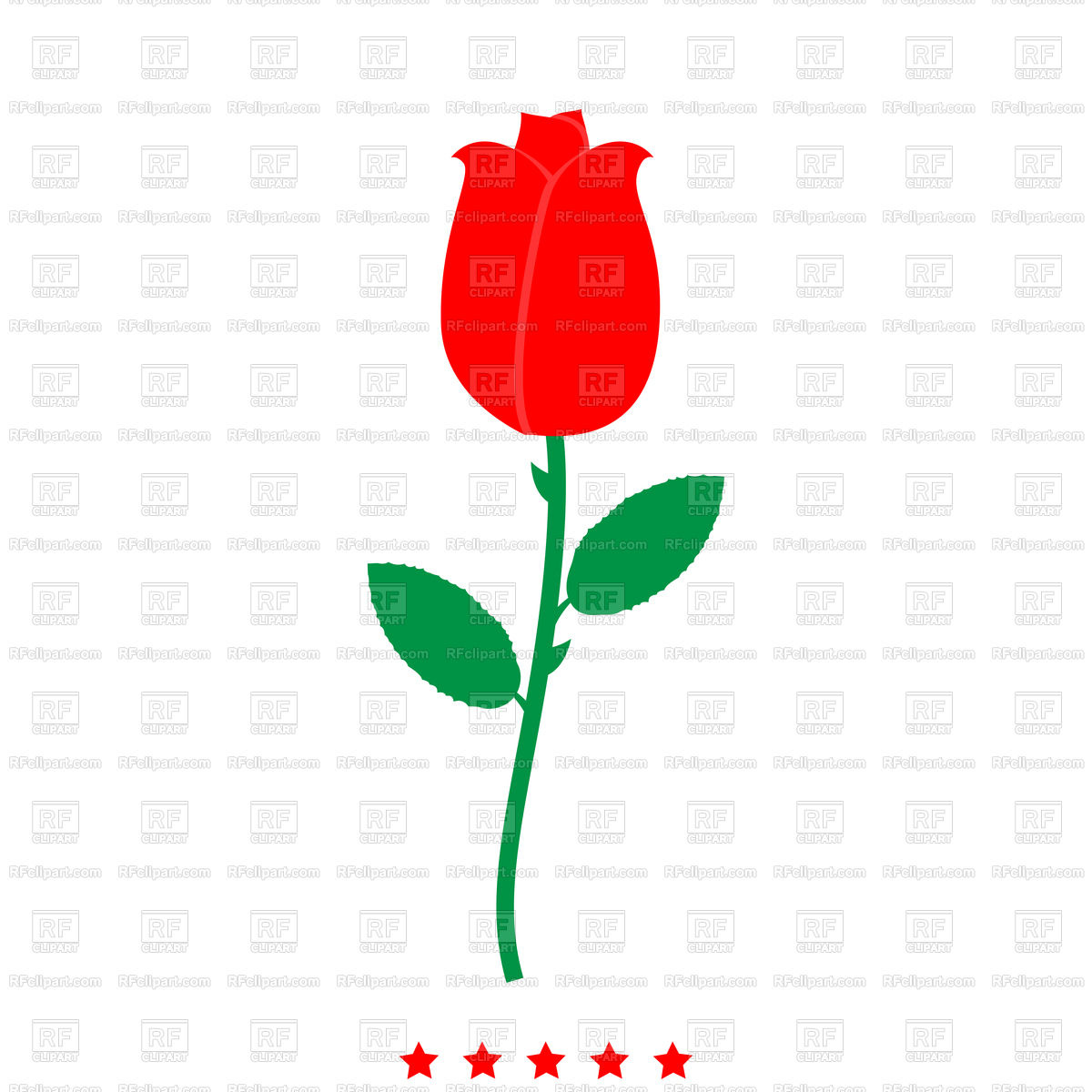 1200x1200 Rose Icon Different Color Simple Style Vector Image Of Plants