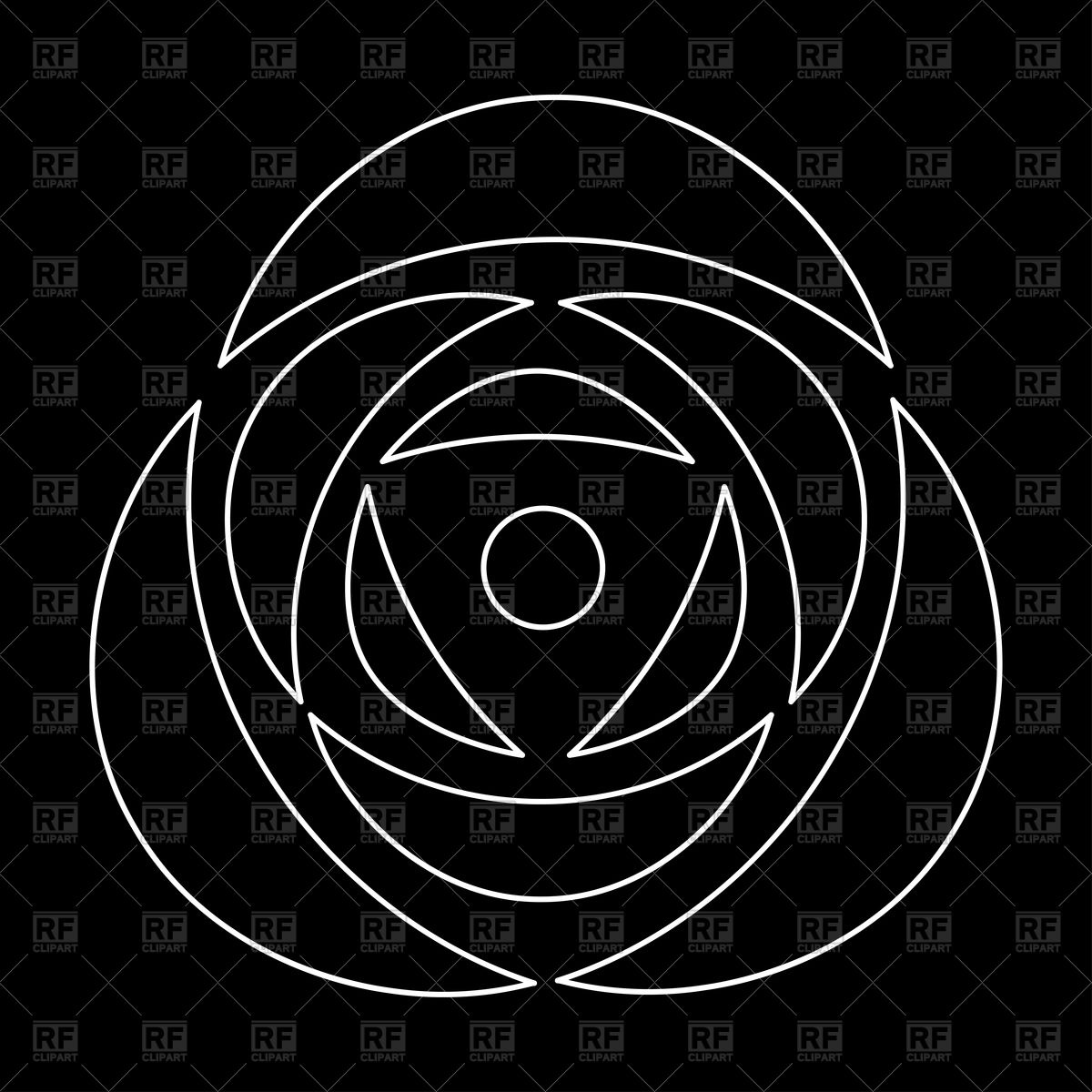 1200x1200 Rose Icon On Black Background Vector Image Of Plants And Animals