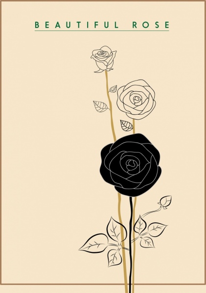 421x600 Rose Icon Draft Hand Drawn Style Free Vector In Adobe Illustrator