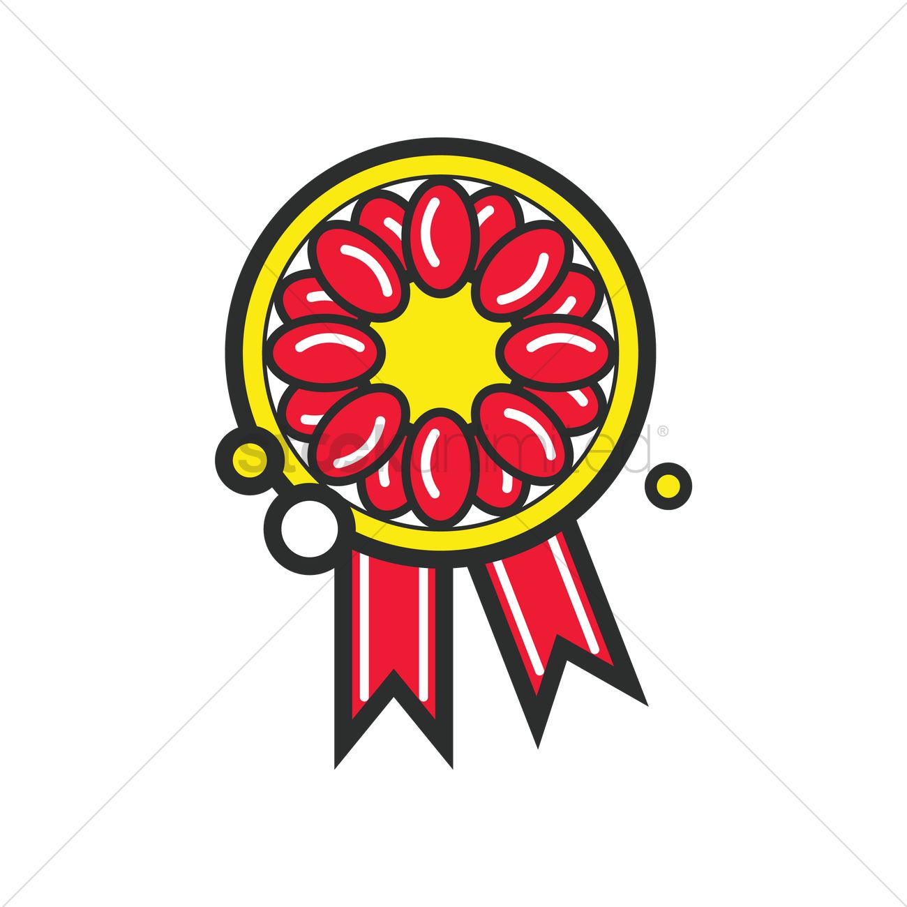 1300x1300 Rosette Icon Vector Image