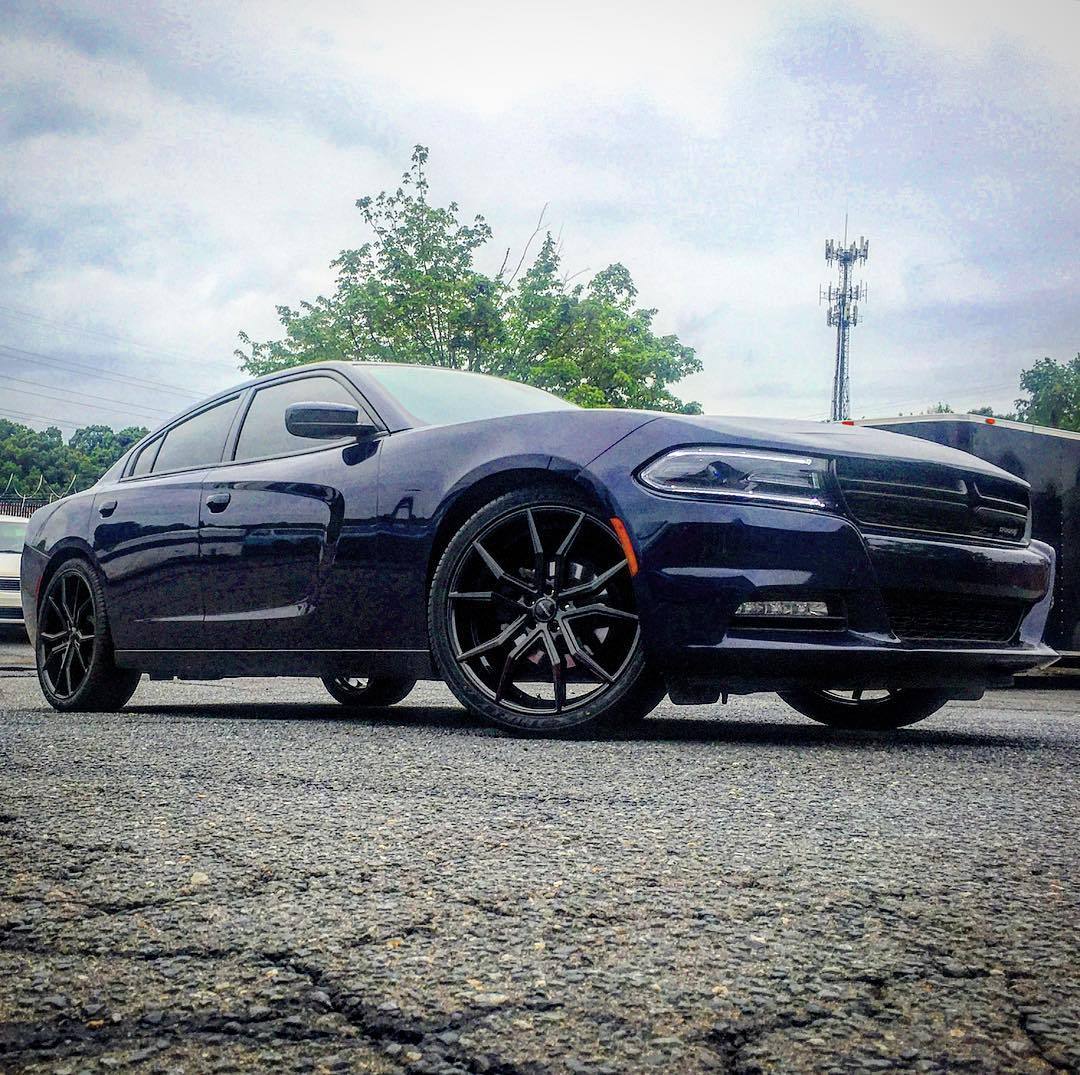 1080x1075 Rimtyme Custom Wheels Tires Dodge Charger On Rosso