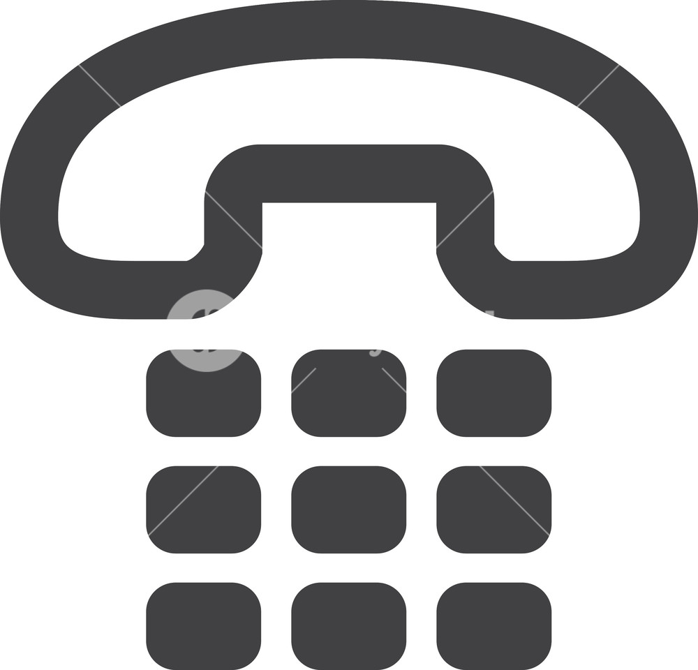 1000x960 Rotary Phone Stroke Icon Royalty Free Stock Image