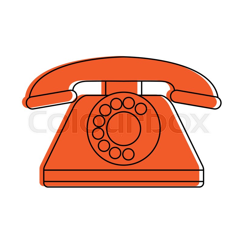 800x800 Vintage Rotary Phone Icon Image Vector Stock Vector Colourbox