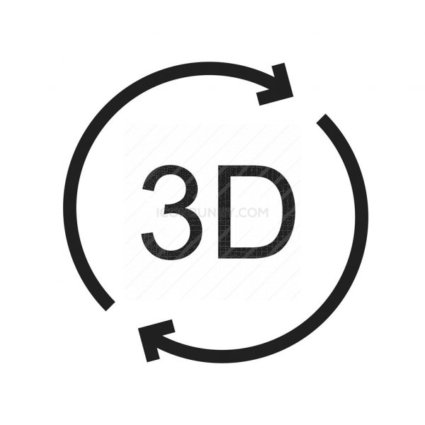 600x600 Rotation Line Icon